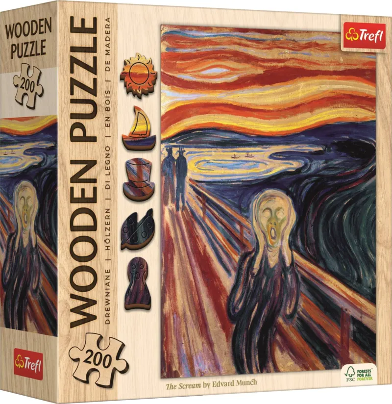 Wooden Puzzle - Edvard Munch