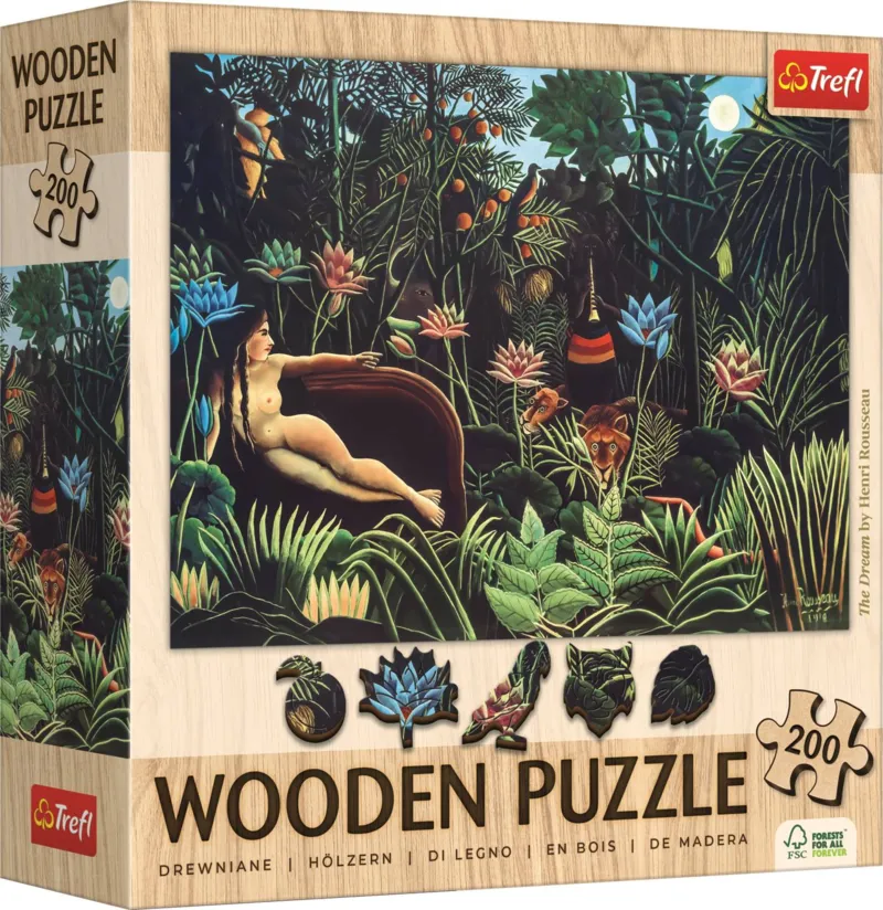 Wooden Puzzle - Henri Rousseau