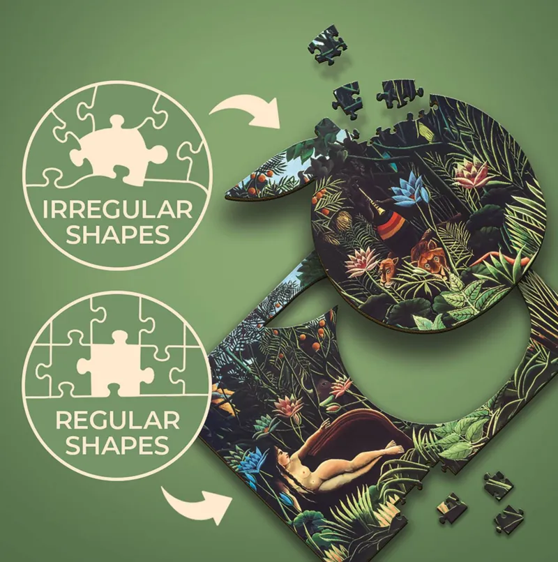Wooden Puzzle - Henri Rousseau