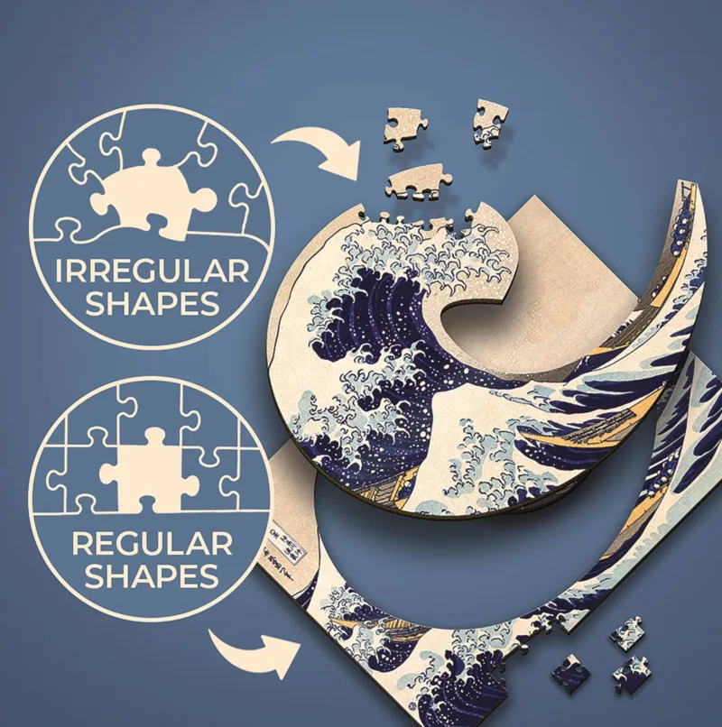 XXL Pieces - The Great Wave off Kanagawa - Hokusai Katsushika