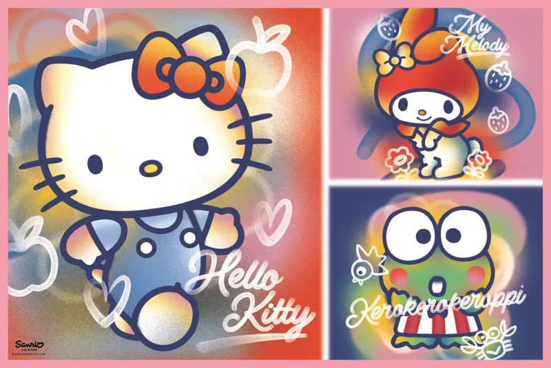 2 Puzzles - Hello Kitty and friends - Hello Kitty