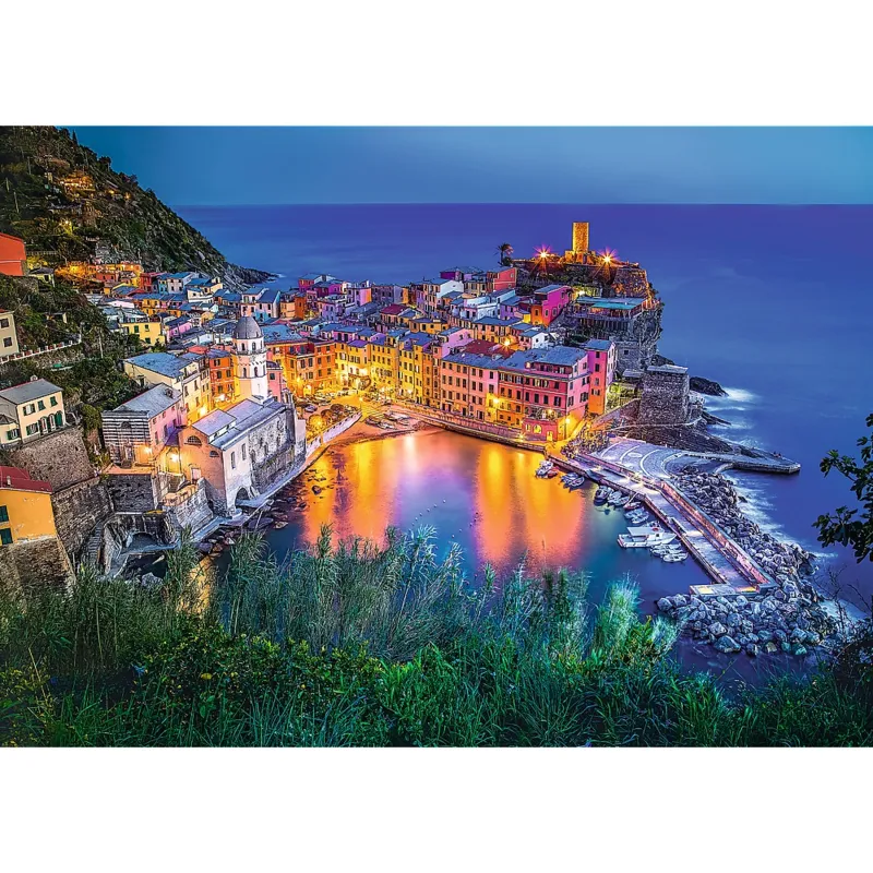 Vernazza bei Abenddämmerung