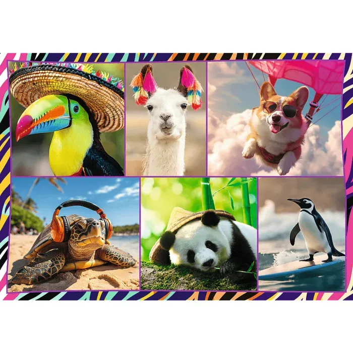 4 Puzzles - Funny animals