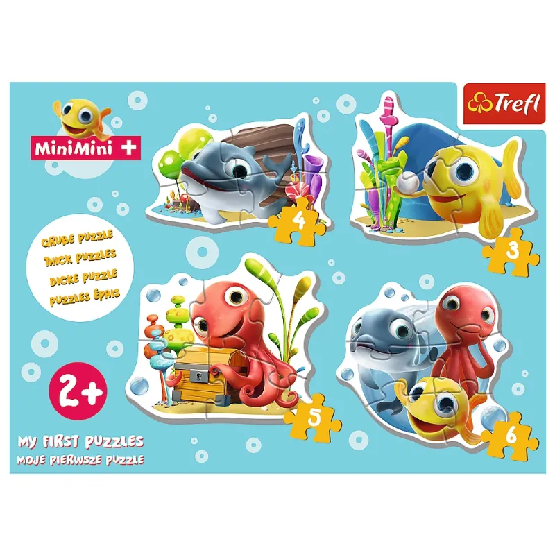 Frame Puzzle - 4 Puzzles - Baby Classic Fish MiniMini