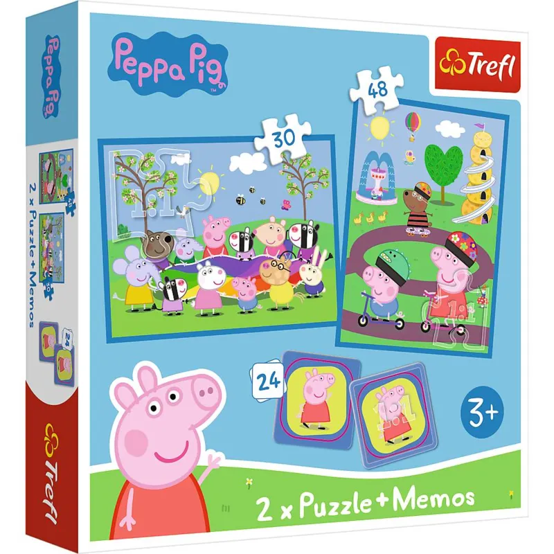 2 Puzzles - Happy moments with Peppa Pig