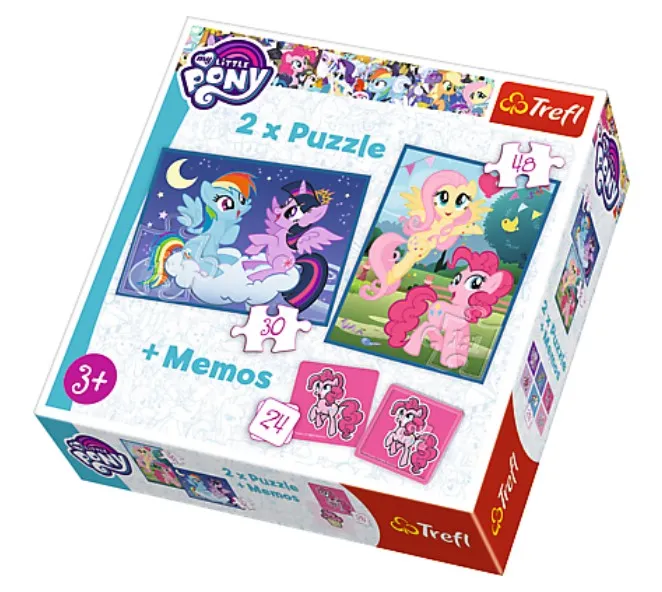2 Puzzles + Memo - My Little Pony