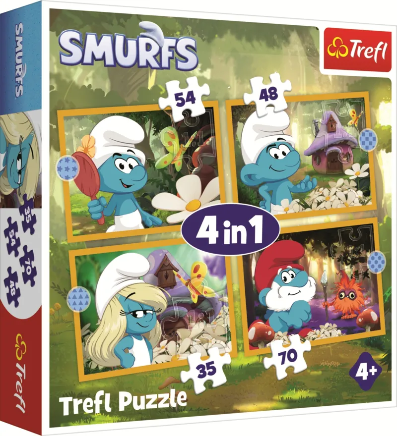 4 Puzzles - Life In The Smurf Village