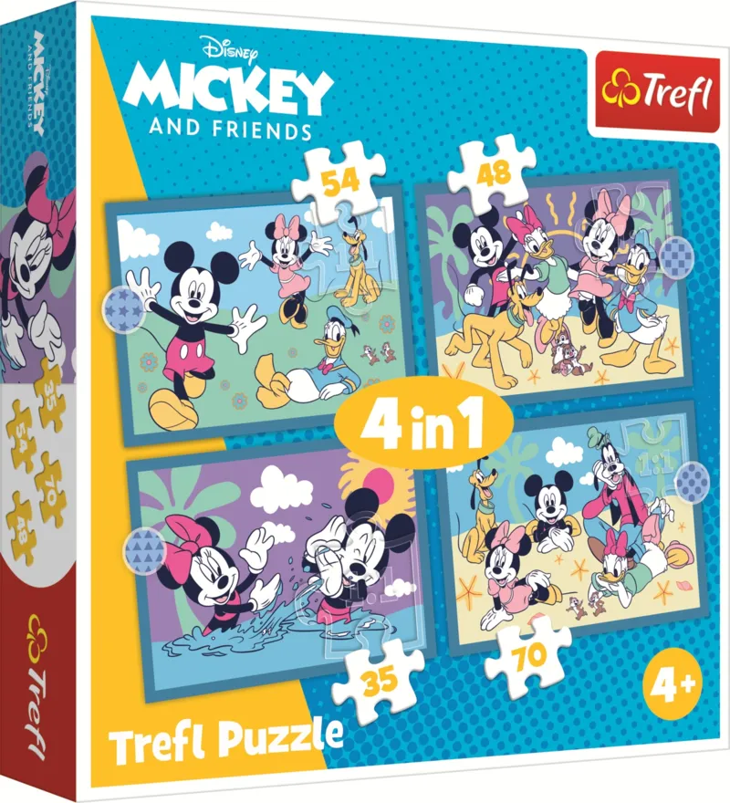 4 Puzzles - Funny Happenings Of Mickey Mouse