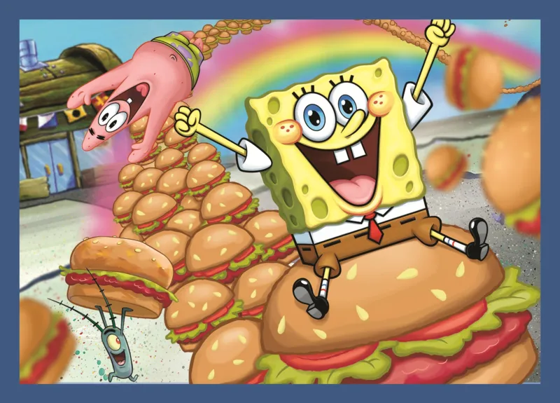 4 Puzzles - SpongeBob's underwater life