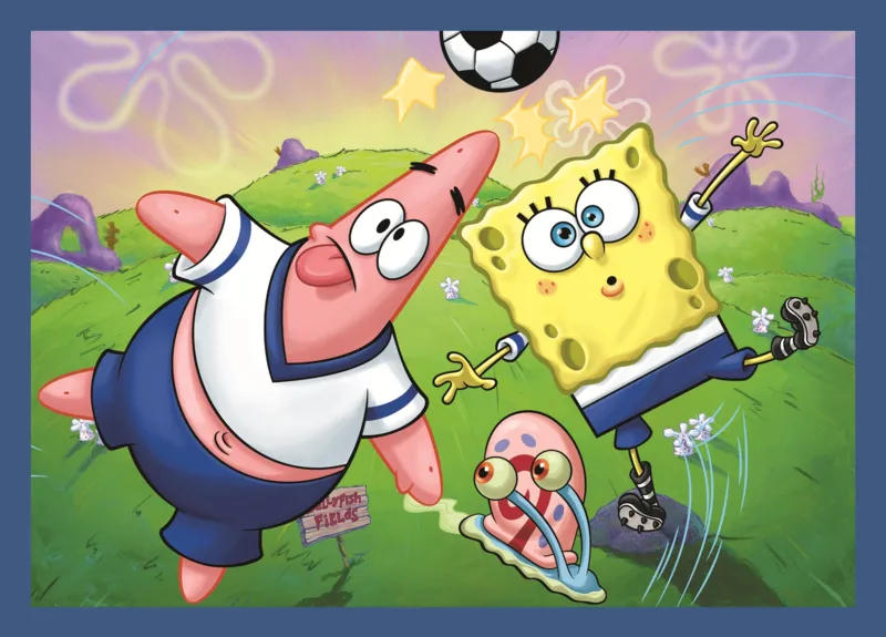 4 Puzzles - SpongeBob's underwater life