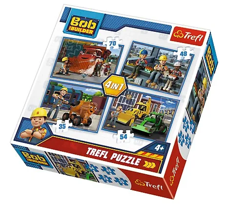 4 Jigsaw Puzzles - Bob The Builder
