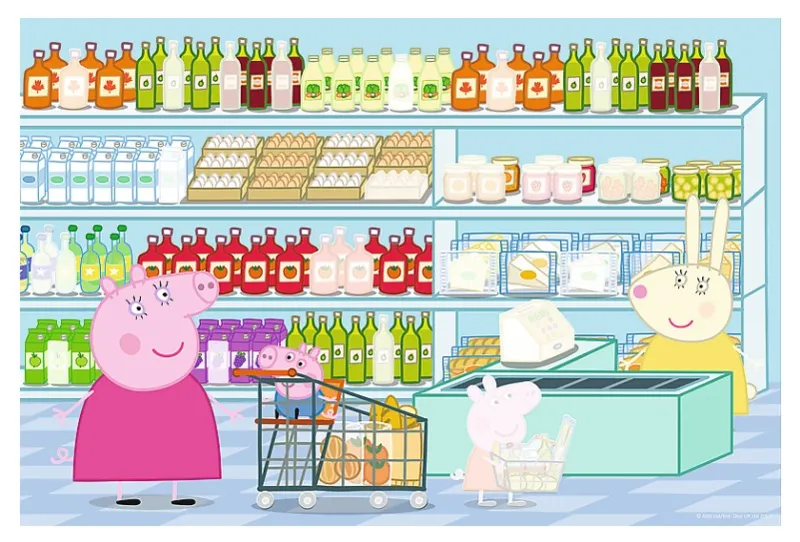 Peppa Pig - Puzzle + Stickers