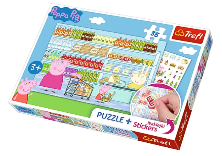 Peppa Pig - Puzzle + Stickers
