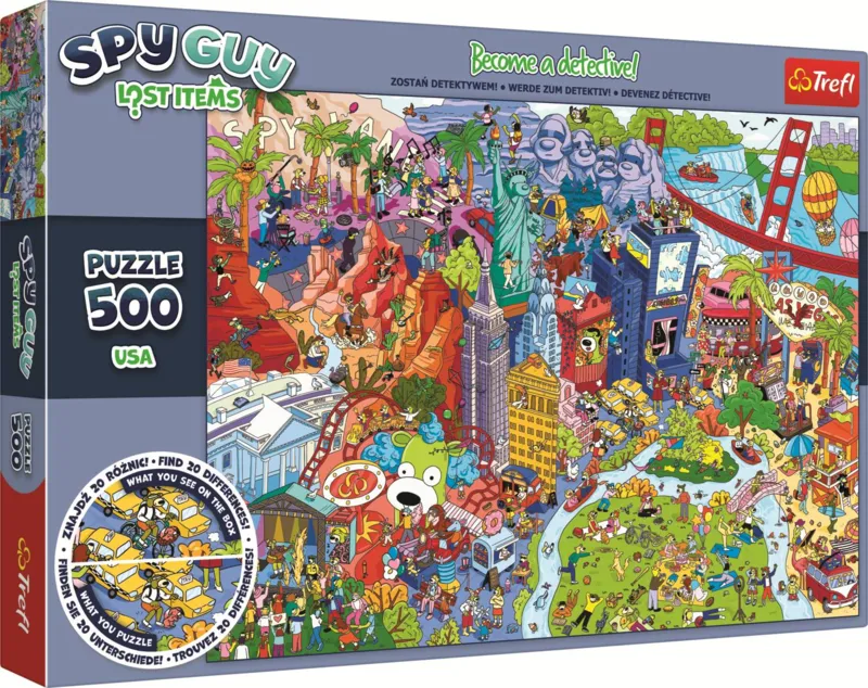 Spy Guy Lost Items: USA - KAZSTUDIO SA Rodzina Treflikow