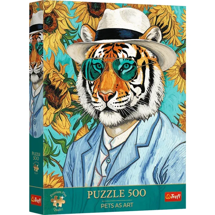 Pets as Art - Mr. Tiger and the Sunflowers