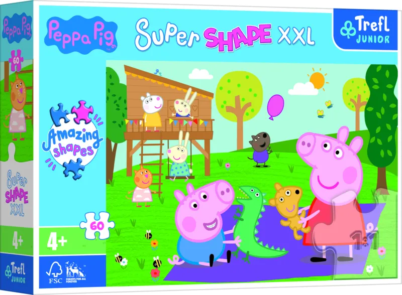 XXL Pieces - Peppa Pig - Trefl - 60 pieces | jigsawpuzzle.co.uk