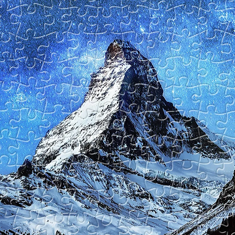 Plastic Puzzle - Light of Zermatt, Switzerland