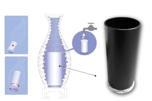 3D Vase Puzzle - Japanese Dolls