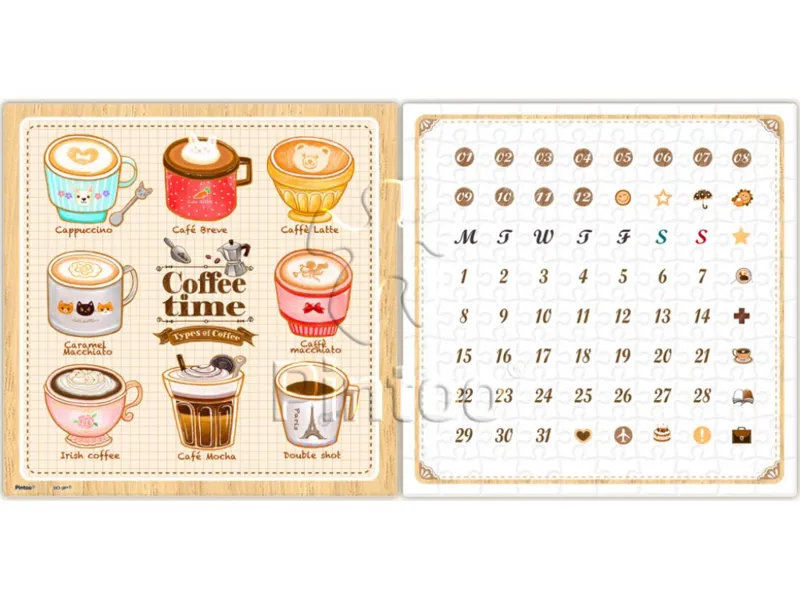 Calendar Showpiece - Coffee Time