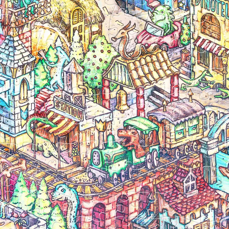 Plastic Puzzle - Tom Parker - Dino City and Bay