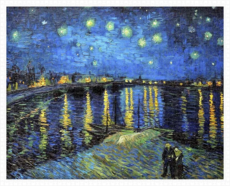 Plastic Puzzle - Vincent Van Gogh - Starry Night Over The Rhone, 1888