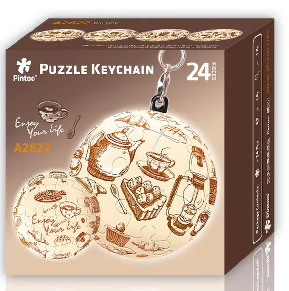Keychain 3D Puzzle - Tea Time