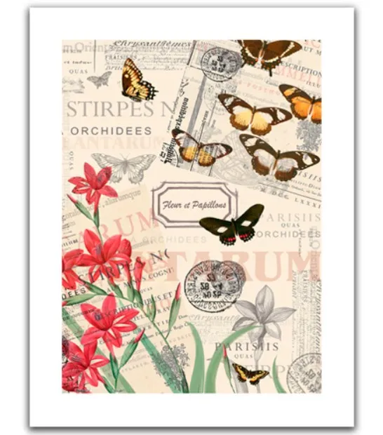 Plastic Puzzle - Buttlerfly & Flower