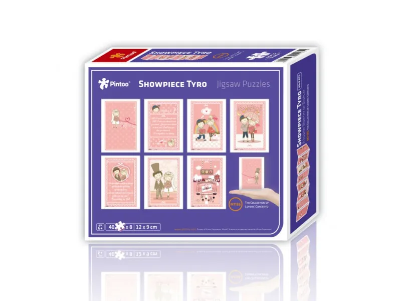 8 Puzzles 40 Pieces - Plastic Puzzle - Showpiece - The Collection of Lovers' Concerto