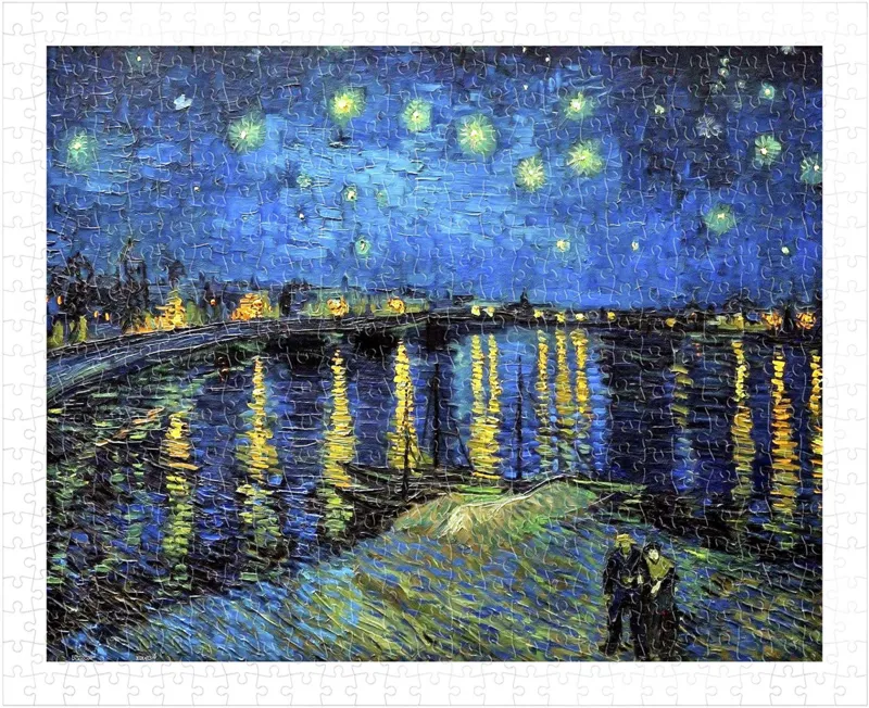 Plastic Puzzle - Vincent Van Gogh - Starry Night Over The Rhone, 1888