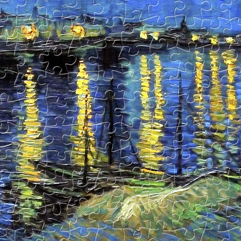 Plastic Puzzle - Vincent Van Gogh - Starry Night Over The Rhone, 1888
