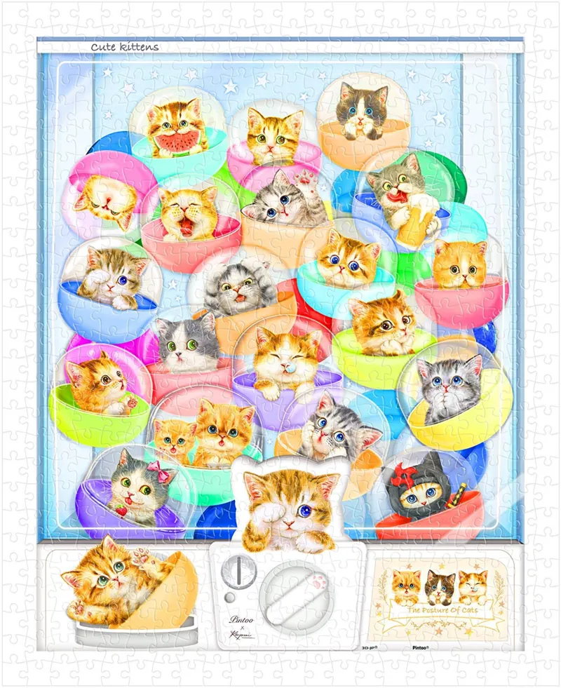 Plastic Puzzle - Kayomi - Kittens in Capsule Machine