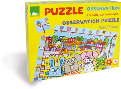 Jigsaw Puzzle - 35 Pieces - Wooden : Large Observation Puzzle