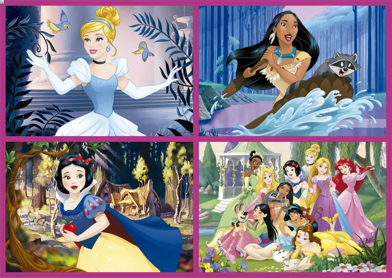 4 Puzzles - Disney Princess