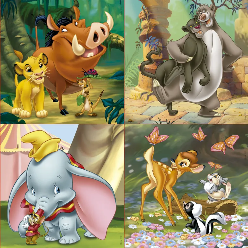 4 Puzzles - Disney