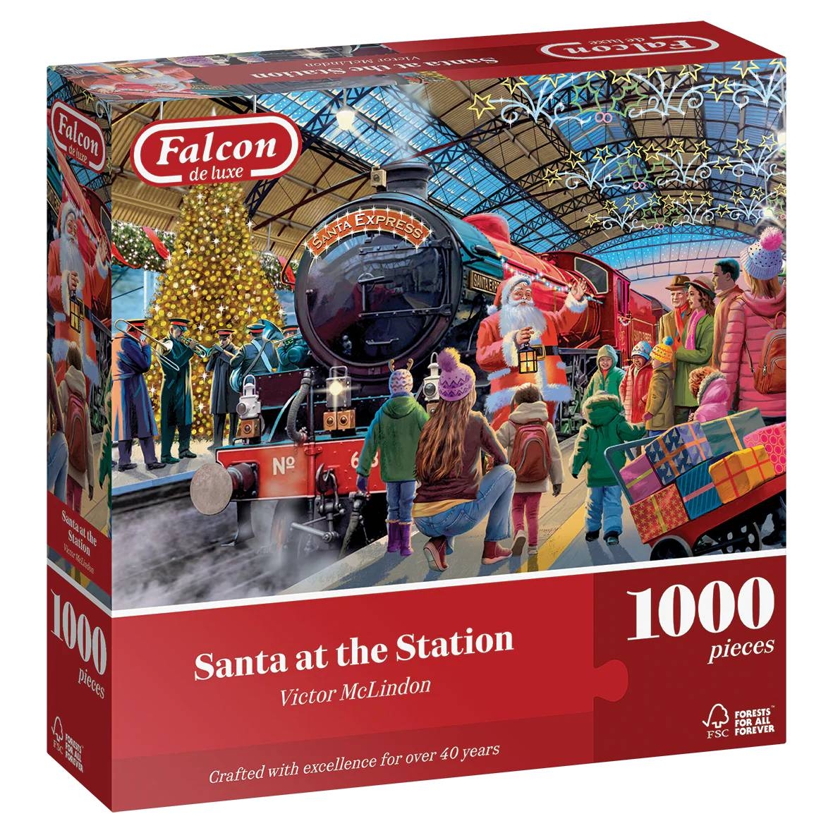 Falcon - Jigsaw puzzle Santa at the Station - 1000 pieces - Falcon ...