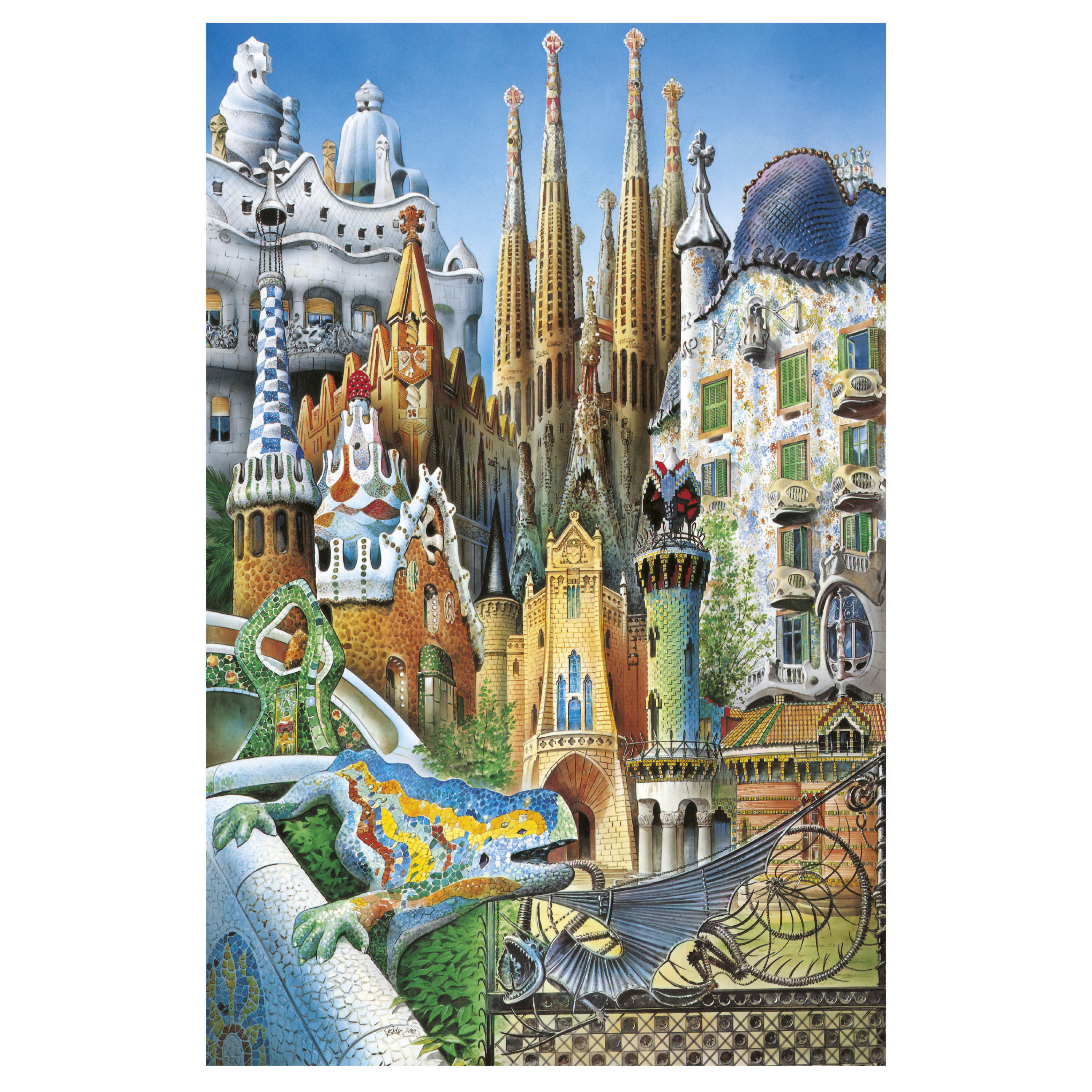 Gaudí, Collage
