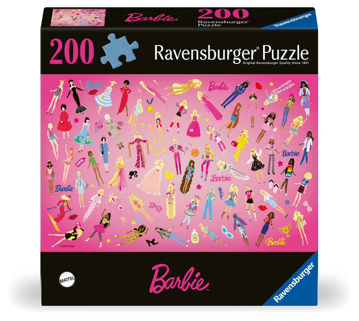 Ravensburger - Jigsaw puzzle Barbie - Inspiring Girls Since 1959 - 200 ...