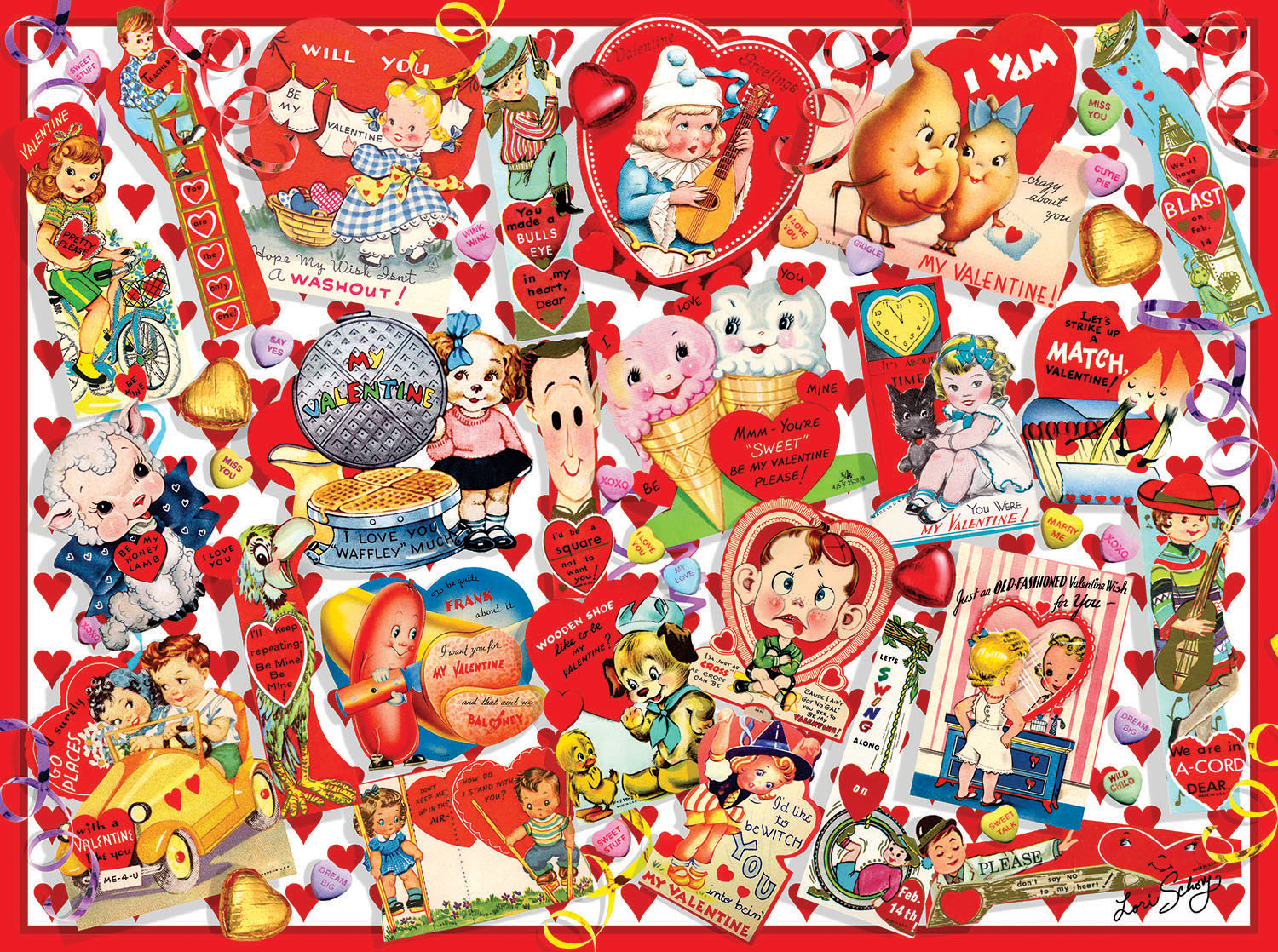 XXL Pieces - Valentine Card Collage