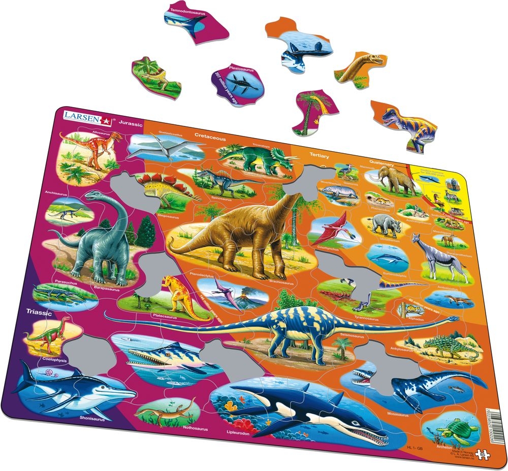 Frame Jigsaw Puzzle - Dinosaurs (Norwegian)