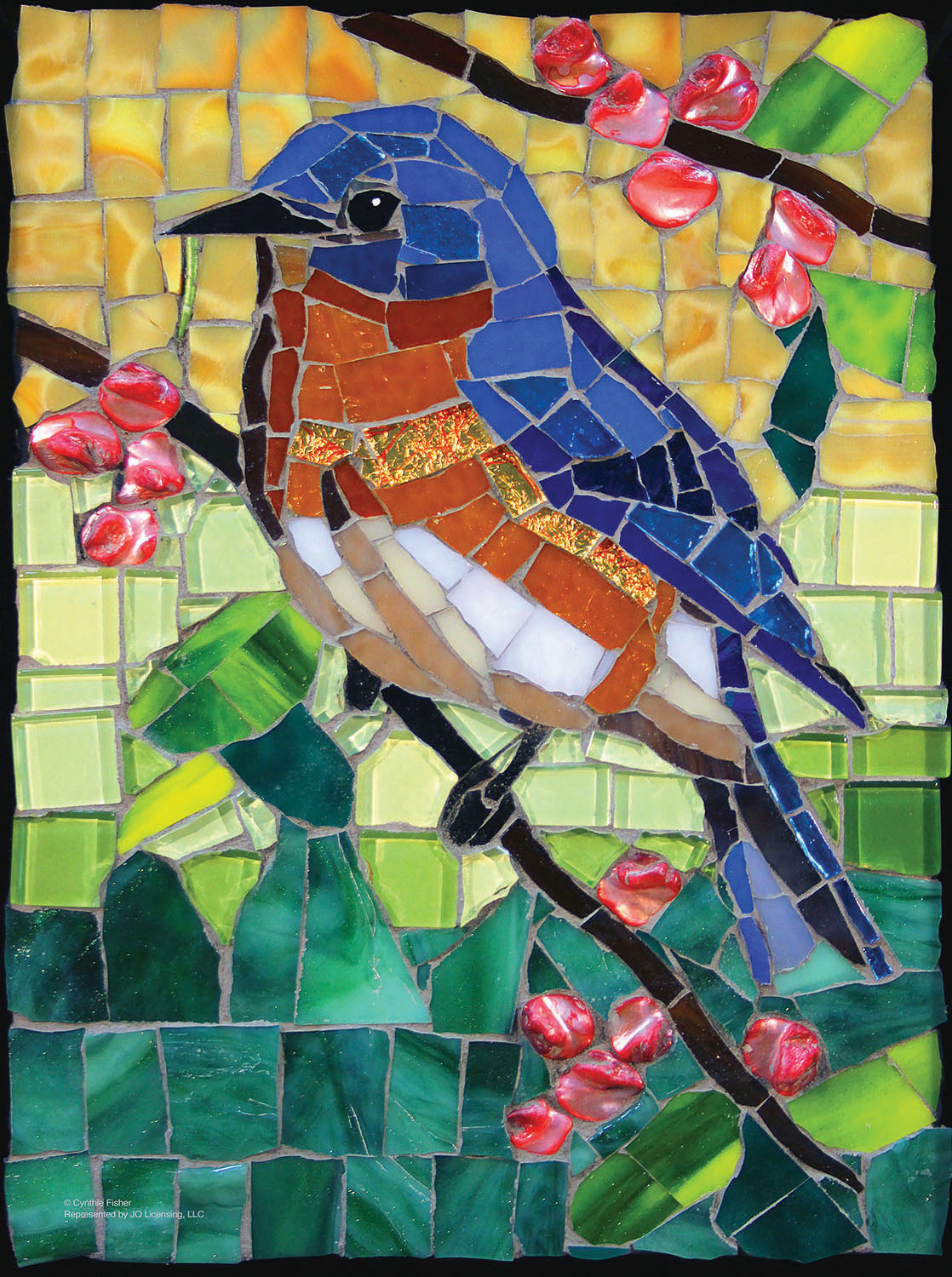 Cynthie Fisher - Stained Glass Bluebird