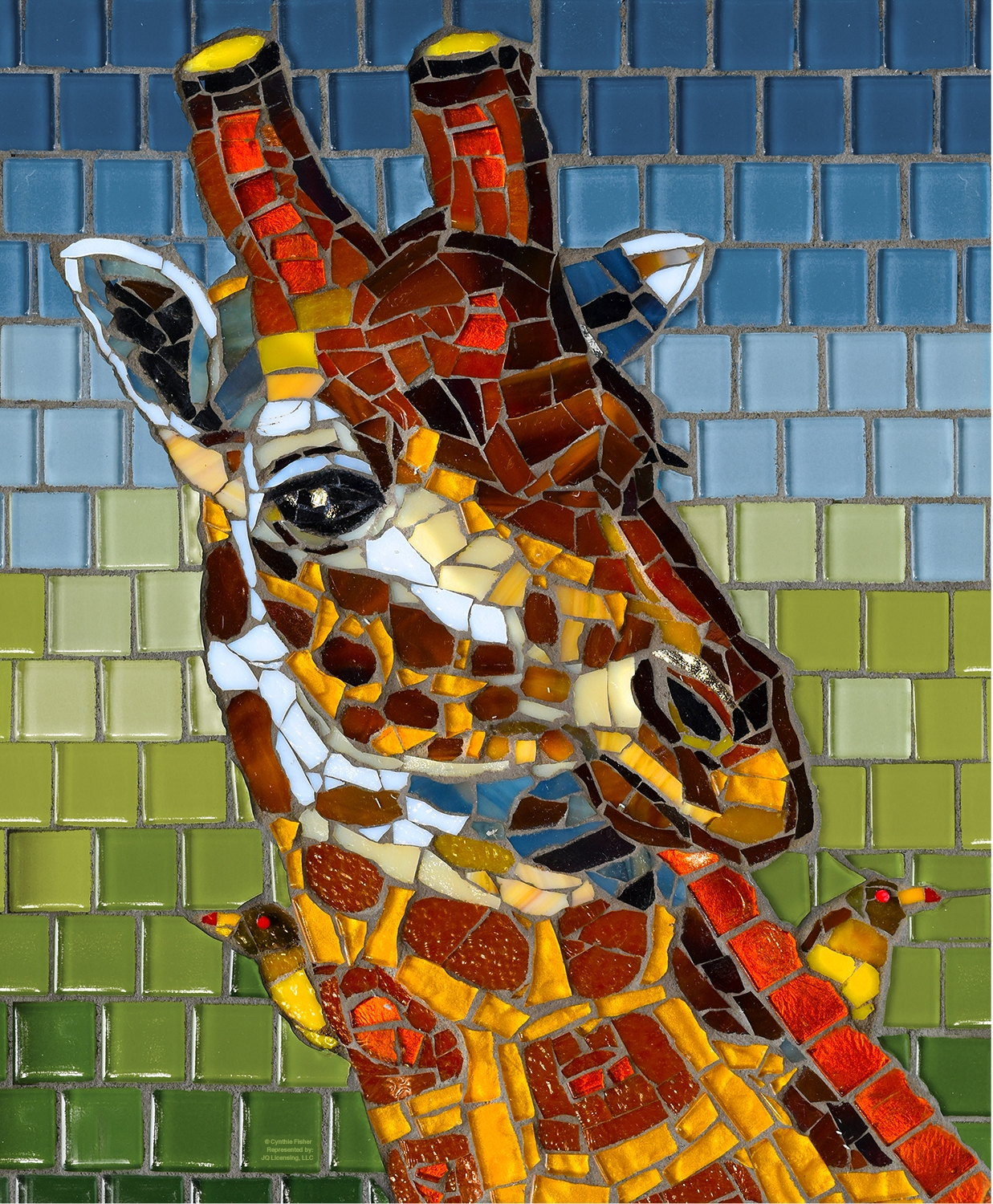 Stained Glass Giraffe