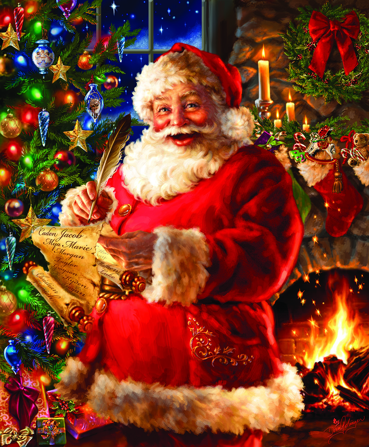 Santa Checks the List