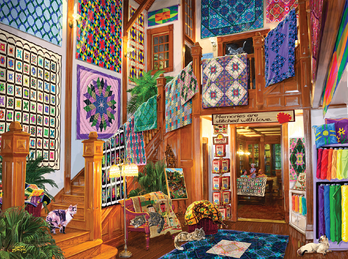 Puzzle Joseph Burgess - Stitched with Love - 1000 pièces - Sunsout-38871