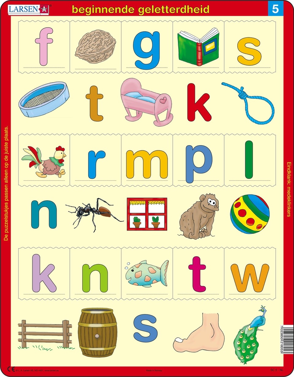 Frame Jigsaw Puzzle - Beginnende geletterdheid 5 (in Dutch)