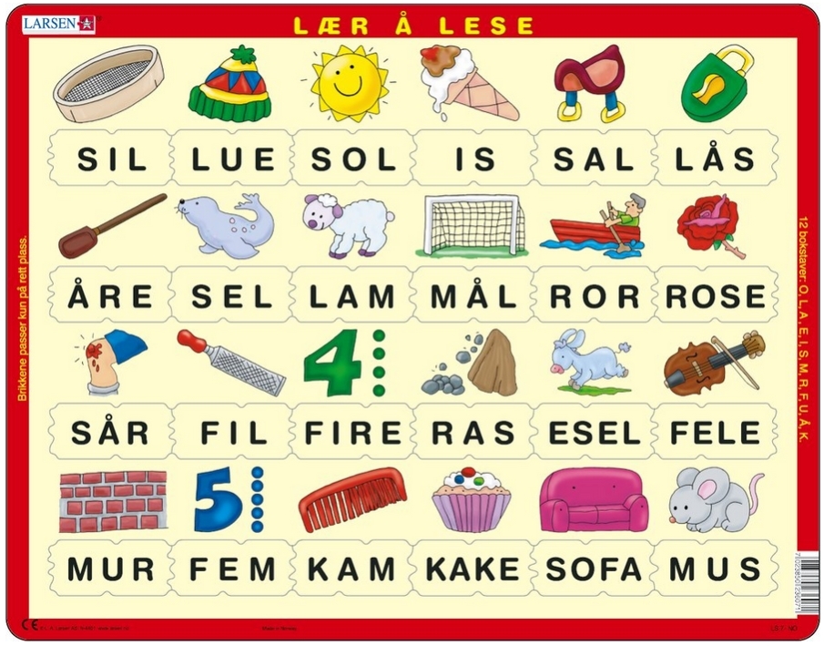 Learn to read - Norwegian