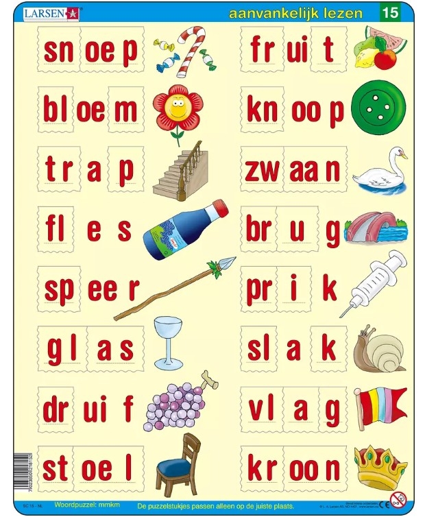 Frame Jigsaw Puzzle - Dutch Reading 4