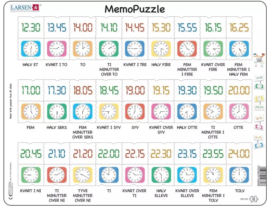 Frame Puzzle - MemoPuzzle (in Danish)