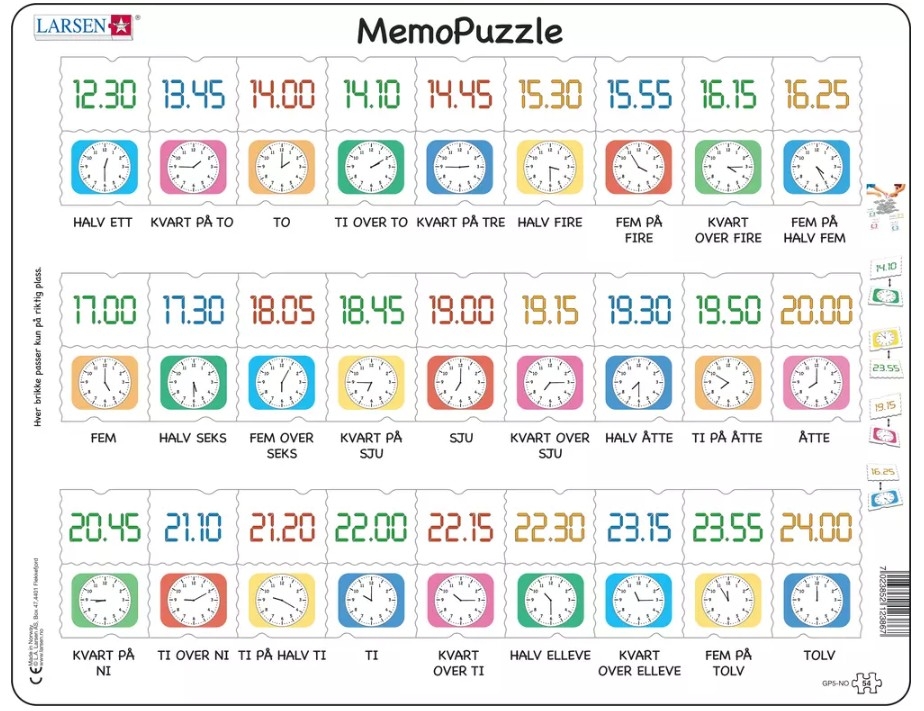 Frame Puzzle - MemoPuzzle (in Norwegian)