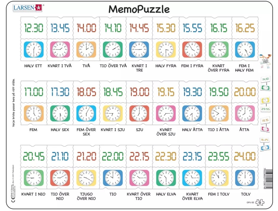 Frame Puzzle - MemoPuzzle (in Swedish)