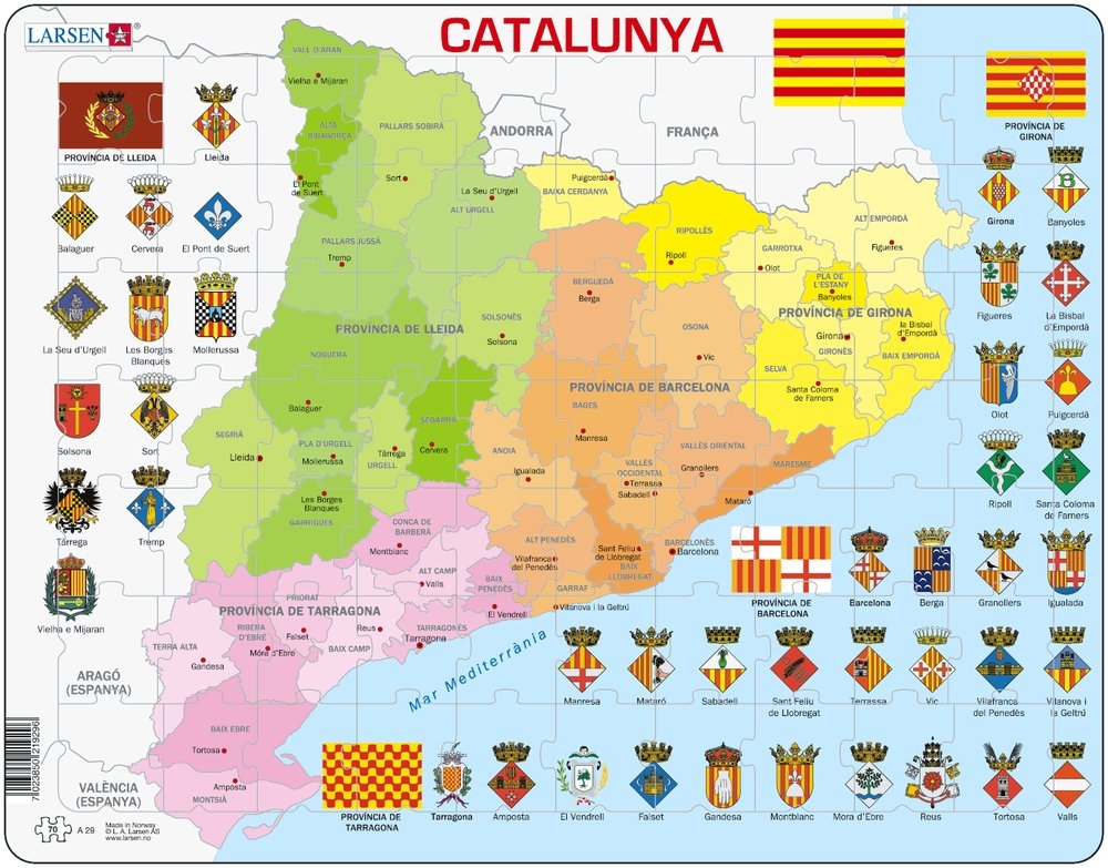 Political Map of Catalonia